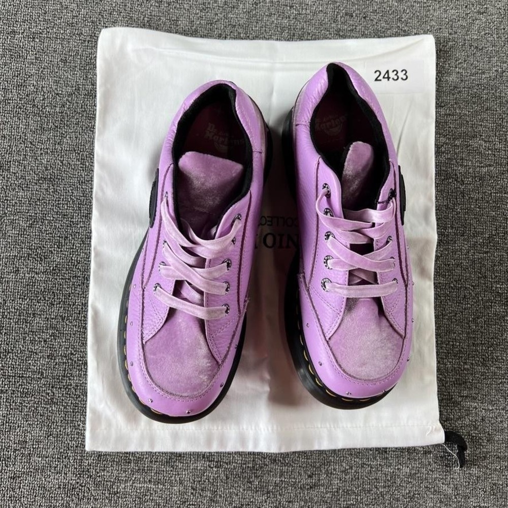 Dr Martens Shoes Womens 8 Purple Buzz S1 Bratz Platform Sneaker Studded Leather - Picture 11 of 11